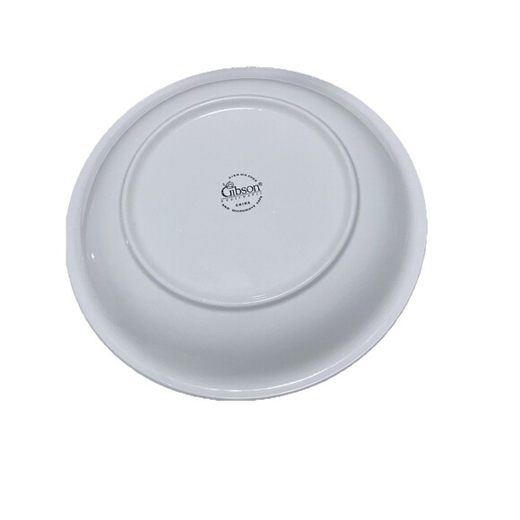 Three Gibson Festive Christmas Nutcracker Bear 11'1/8" Yellow Dinner Plates - Picture 8 of 11